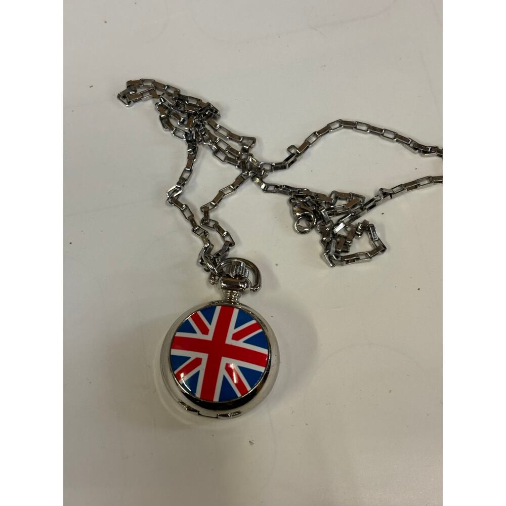 Small Pocket watch with chain. New Battery.